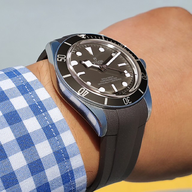 Tudor Black Bay 58 Rubber Strap - Tang Buckle Series by Rubber B